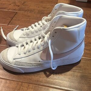 Nike White High-Top Athletic Shoes